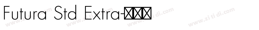 Futura Std Extra字体转换